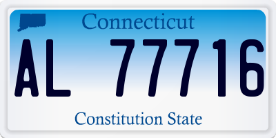 CT license plate AL77716