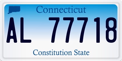 CT license plate AL77718