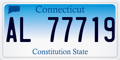 CT license plate AL77719