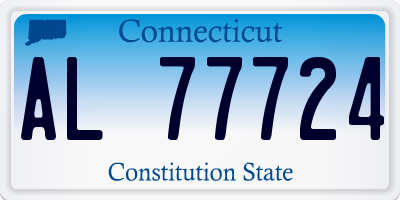 CT license plate AL77724