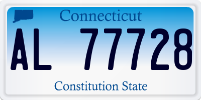 CT license plate AL77728