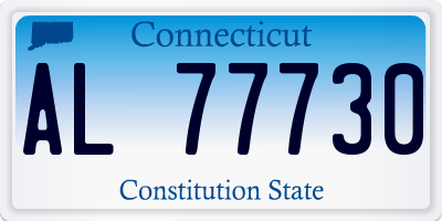 CT license plate AL77730