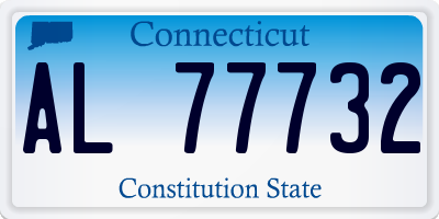 CT license plate AL77732