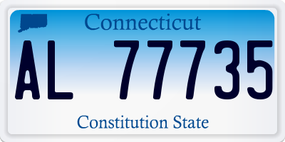 CT license plate AL77735