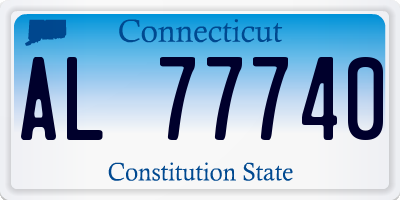CT license plate AL77740