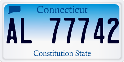 CT license plate AL77742