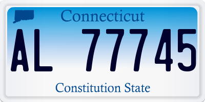 CT license plate AL77745