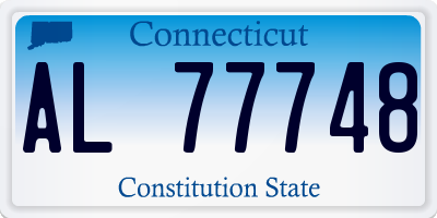 CT license plate AL77748