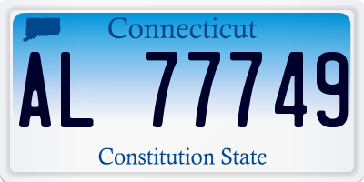 CT license plate AL77749