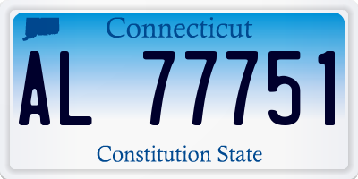 CT license plate AL77751