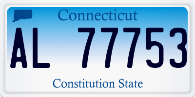 CT license plate AL77753