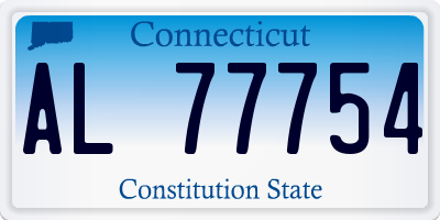 CT license plate AL77754