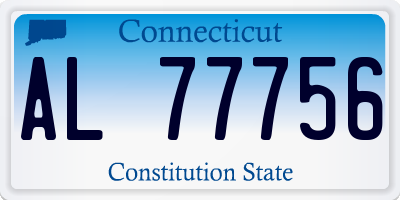 CT license plate AL77756