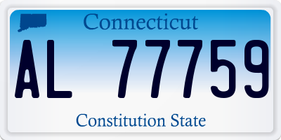 CT license plate AL77759