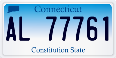 CT license plate AL77761