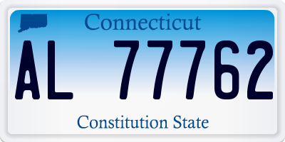 CT license plate AL77762
