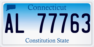 CT license plate AL77763