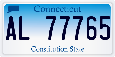 CT license plate AL77765