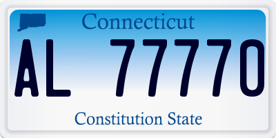 CT license plate AL77770