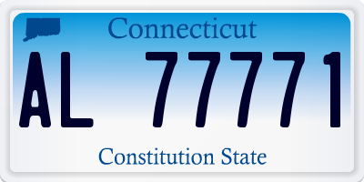 CT license plate AL77771