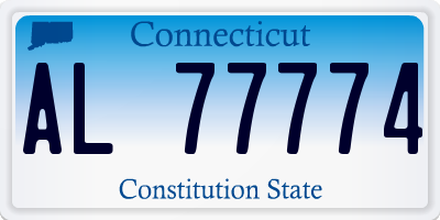 CT license plate AL77774