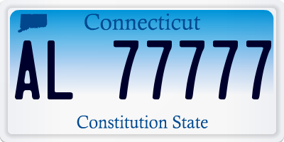 CT license plate AL77777