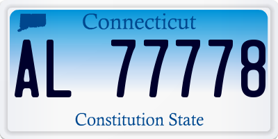 CT license plate AL77778