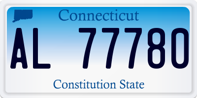 CT license plate AL77780