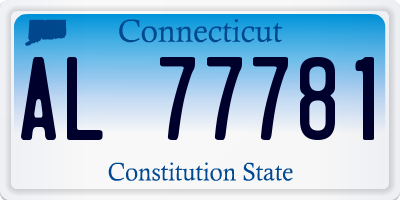 CT license plate AL77781
