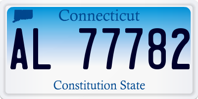 CT license plate AL77782