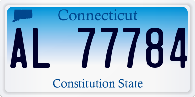 CT license plate AL77784