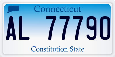 CT license plate AL77790