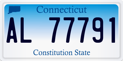 CT license plate AL77791