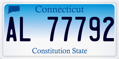 CT license plate AL77792