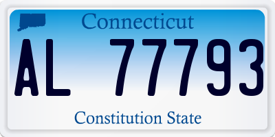 CT license plate AL77793