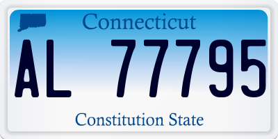 CT license plate AL77795
