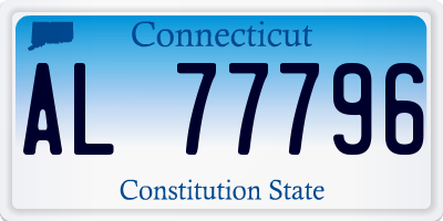 CT license plate AL77796