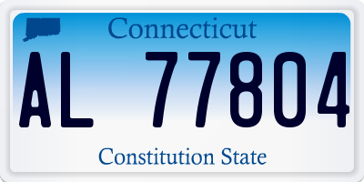 CT license plate AL77804