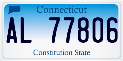 CT license plate AL77806