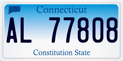 CT license plate AL77808