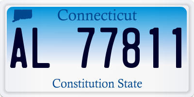 CT license plate AL77811