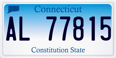 CT license plate AL77815