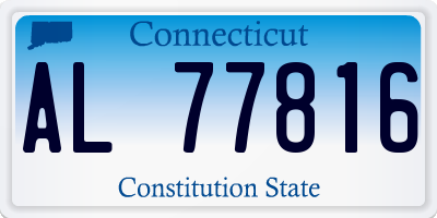 CT license plate AL77816