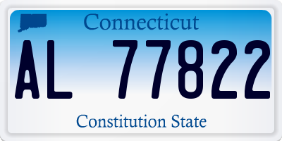 CT license plate AL77822