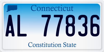 CT license plate AL77836