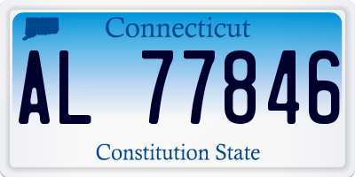 CT license plate AL77846
