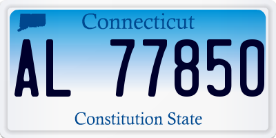 CT license plate AL77850