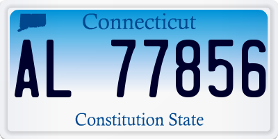 CT license plate AL77856