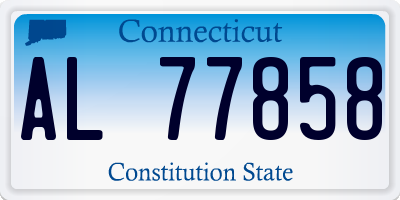 CT license plate AL77858
