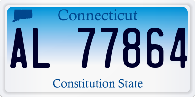 CT license plate AL77864